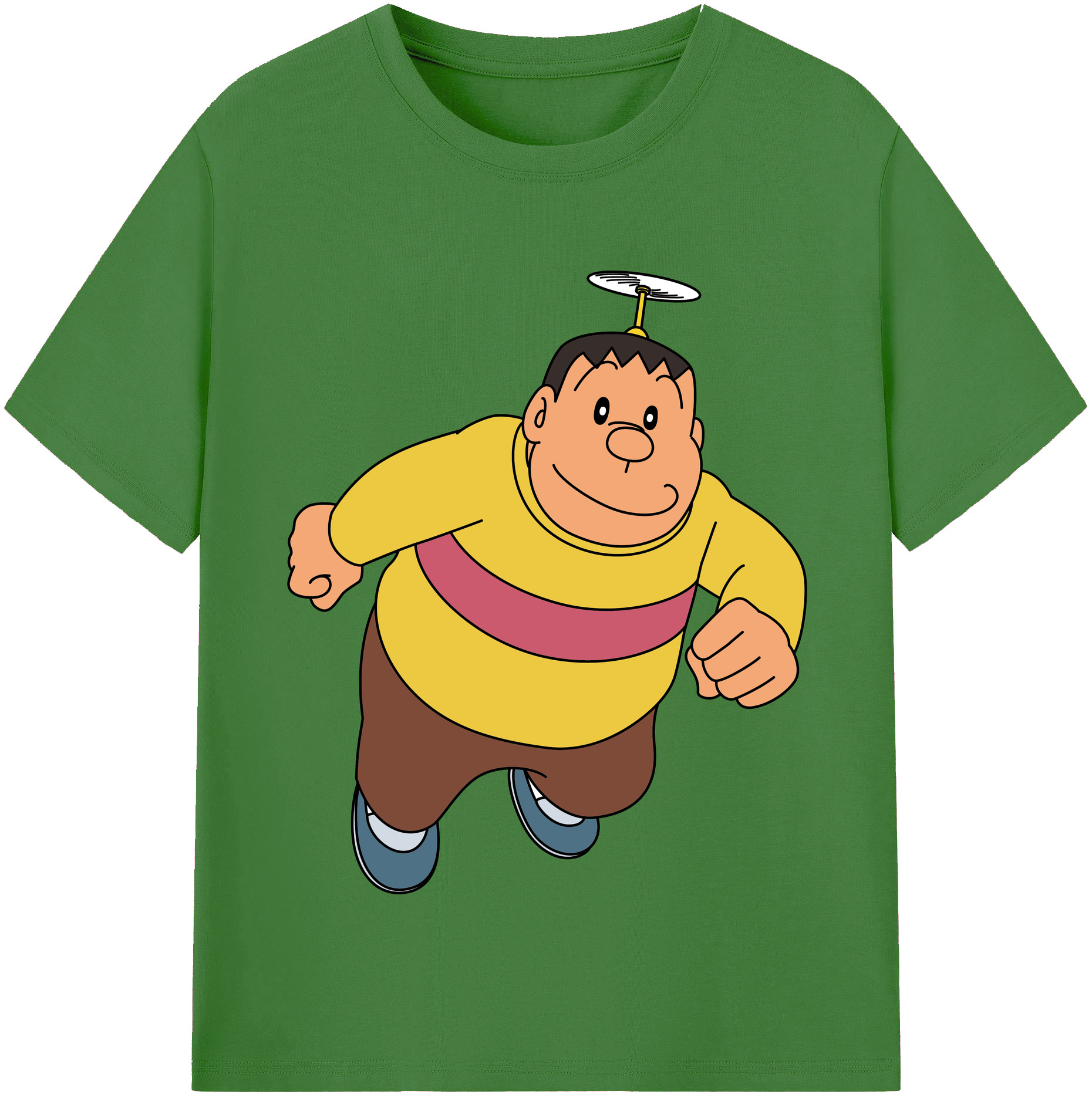 （画像用） ドラえもん 剛田武 Doraemon Gouta Takeshi レディースカジュアルプリントTシャツ（綿100％）